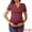 Red, variant on DARING DIVA Women's Ruched Wrap V Neck Maternity Blouse S Black