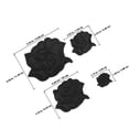 thumbnail image 2 of QUMIIRITY 8Ud Parches Decorativos Para Ropa En Color Negro Con De Rosa Ideal Para Reparar Y Personalizar, 2 of 7