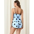 thumbnail image 3 of Unique Bargains Womens Nightwear Tops with Shorts Loungewear Floral Pajama Sleepwear Sets, 3 of 5