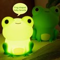 thumbnail image 3 of Luz nocturna LED de rana JShteea lámpara Kawaii de silicona regulable El nuevo, 3 of 9