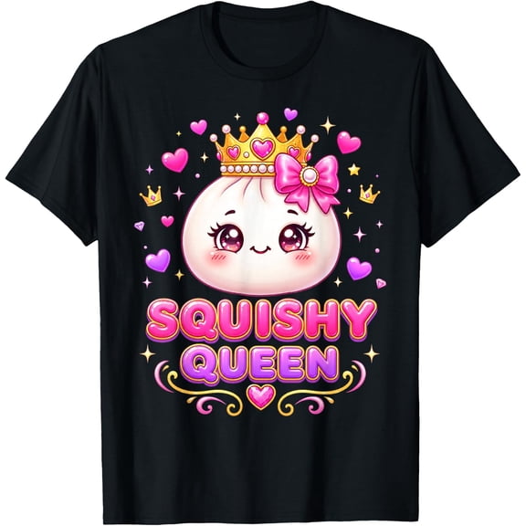 Squishy Queen Dumpling Kawaii Pastel Birthday Girl T-Shirt Unisex S-5XL Hot Trending Shirt Birthday Gift