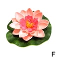 thumbnail image 1 of Artificial EVA Fake Lotus-Leaf Flowers Water Lily Floating Plants Pool HOT, 1 of 8