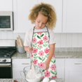 thumbnail image 4 of Pioneer Flower Floral Print Pattern Kids Aprons for Girls and Boys,Adjustable Neck Strap Toddler Aprons for Kids Cooking Baking, 4 of 7