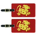 thumbnail image 1 of Hidden Temple Red Jaguars Luggage ID Tags Suitcase Carry-On Cards - Set of 2, 1 of 1
