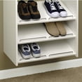 thumbnail image 4 of Easy Track Étagères à Chaussures Inclinées de 24 Pouces avec Rails de Clôture Chromés, Blanc (3 Pack), 4 of 6