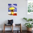 thumbnail image 2 of Art.com Woman in Yellow Swimsuit with Umbrella Photographic Print by Bill Bachmann, 24" x 32", 2 of 3
