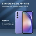 thumbnail image 2 of Crystal Clear Samsung Galaxy A54 Case.Soft Slim Fit Transparent Plastic TPU Protective Silicone Cover Phone Cases for Samsung Galaxy A54 [Slim Thin & Comfort Grip] [Shockproof], 2 of 6