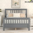 thumbnail image 6 of Bellemave Full Size Bed Frames with Headboard and Footboard, Wood Full Platform Bed,Wood Slats Great Support with Six Legs for Teens, Adults(Full,Gray), 6 of 8