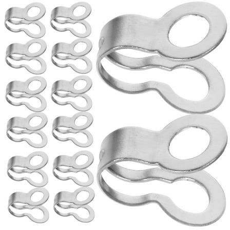 Clispeed Light Pull Cord Connector Ball Chain Pull Connectors Stainless Steel 100pcs