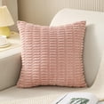 thumbnail image 2 of Njshnmn Throw Pillow Covers Summer, Decorative Square Outdoor Pillowcase, 18" x 18", Light Pink, 2 of 7