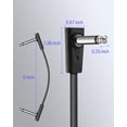 thumbnail image 2 of Patch Cables Donner Flat para pedal de efectos de guitarra, 15 cm, paquete de 6, 2 of 7