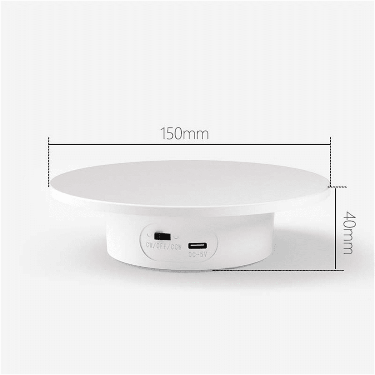 Motorized Rotating Display Stand, 360 Electric Rotary Turntable Base Lazy , Load-Bearing 11Lbs, for Photography