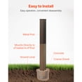 thumbnail image 6 of KFFKFF YTG-2-QT 43-Inch Powder-Coated Steel In-Ground Mailbox Post, Bronze, (1 Unit), 6 of 9