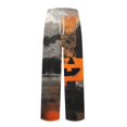 thumbnail image 5 of GrmtClth Mens Halloween Pajamas Pants Funny Novelty Pj Pants Witch Pumpkin Ghost Face Print Relaxed Fit Loungewear for 2026 Halloween with Pocket Dark Gray 2XL, 5 of 6