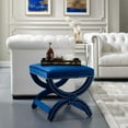 thumbnail image 6 of Modway Expound Upholstered Nailhead Trim Performance Velvet Ottoman in Navy, 6 of 6