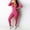 Hot Pink1, variant on ZAZYULZ Outfits for Women Ladies Zip Hooded Two Piece Activewear Long Sleeve Top And Casual Pants Set(Yellow,M)