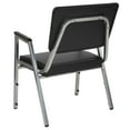 thumbnail image 6 of BizChair 4 Pack 1000 lb. Rated Black Antimicrobial Vinyl Bariatric Medical Reception Arm Chair with Panel Back, 6 of 9