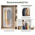 thumbnail image 6 of Garment Bag - Clear Hanging Closet Organizer - Durable Zippered Cover with Rod Protects Dresses, Suits, and Jackets from Dust and Moist, 54"H, 6 of 7