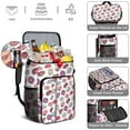 thumbnail image 5 of Donut and Candy Themed Insulated Cooler Backpack, Leakproof Lunch Bag for Foodies and Office Lunches, 5 of 6