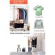 thumbnail image 4 of Rack para Ropa, Perchero de ropa de doble barra, colgador de Ropa, Organizador de Ropa con Ruedas para Colgar Ropa Rejilla de Ropa para Oficina, Salón y Dormitorio, 4 of 4