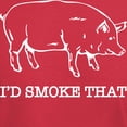 thumbnail image 3 of CafePress - I'd Smoke That Funny Pig T Shirt - Men's Classic Graphic Cotton T-Shirt, 3 of 4