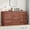 Red walnut, variant on Kselythan Wooden Dresser with 9 Drawers, Tall Modern Closet with Deep Storage, Large Chest of Drawers with Wide Top, Long Storage Dresser for Bedroom, Living Room, Hallway