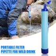 thumbnail image 1 of 1 pc portable outdoor water purifier water filter straw, 1 of 5