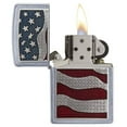 thumbnail image 2 of Zippo 29513 Diamond Plate Flag Emblem Windproof Pocket Lighter, 2 of 4