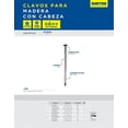 thumbnail image 2 of Clavo Para Madera Carpintero Con Cabeza 1-1/4 In 1kg Surtek Surtek CLMC114, 2 of 2