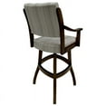 thumbnail image 3 of Home Square 34" Wood Tall Bar Stool in Natural & Dark Brown - Set of 3, 3 of 3