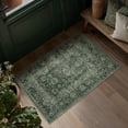 thumbnail image 3 of BERTHMEER 2'x3' Small Green Area Rugs for Bathroom Entryway Bedroom Kitchen Dorm Entrance Non Slip Washable Vintage Traditional Oriental Accent Distressed Rugs, 3 of 6