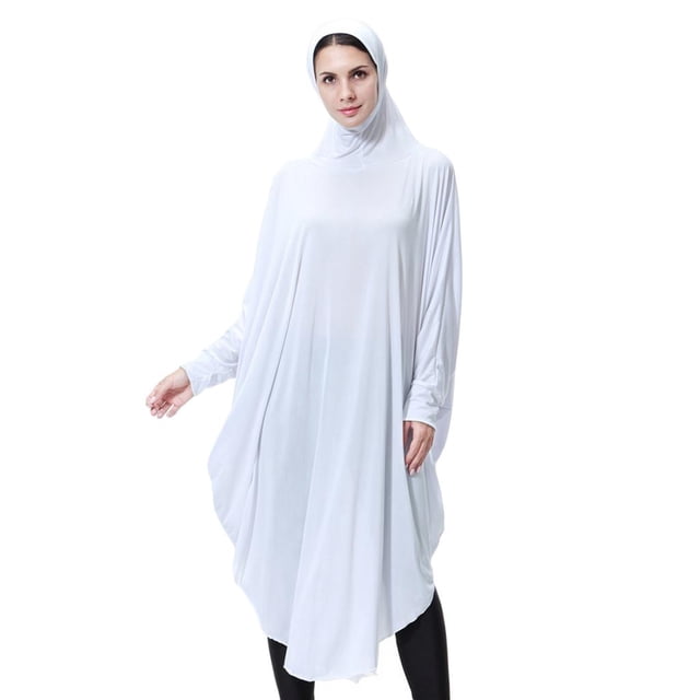 lionlar Robe de Prière Musulmane pour Femmes, Couverture Complète, Pièces Arabes, Robe Suspendue - Bleu, TG m
