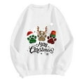 thumbnail image 2 of EQWLJWE Chandails en Molleton de Noël pour Femmes, Chandail-Over avec Imprimé Léopard Drôle, Col Rond, Manches Longues Raglan, Cadeaux, Chemise Tendance, Joyeux Noël, Chandails en Molleton Mignons pour Femmes, 2 of 3