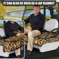 thumbnail image 5 of Whosucclay Leopard Print Thickened Golf Cart Seat Towel Blanket, Wear-Resistant Elastic Golf Cart Seat Cover Towel Blanket for Club Car EZGO Yamaha, 52.36" x 32.28", 5 of 7