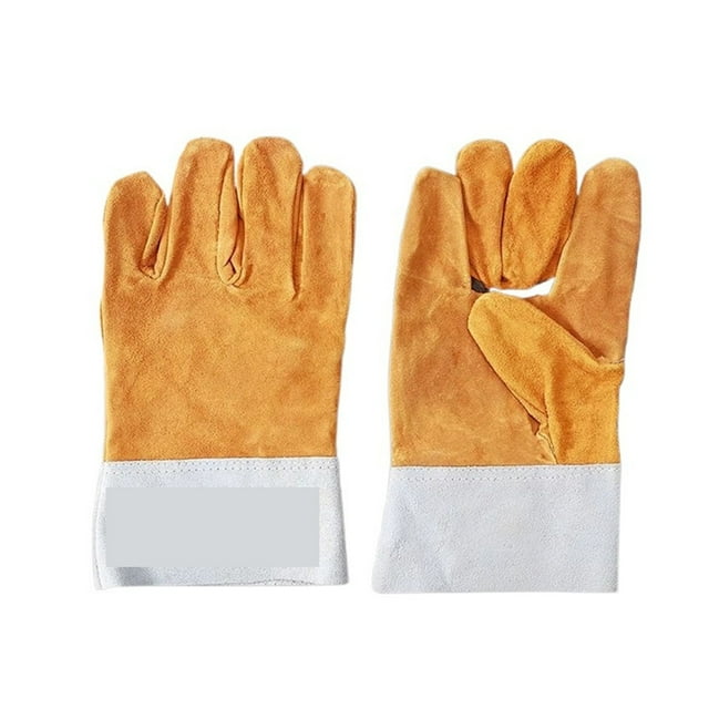 Heatproof Welding Gloves Soft Wear-Resistant Leather Welder Safety Protection Glove ,Easy to Use