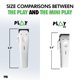 thumbnail image 2 of Cortapelos TPOB Mini Play Professional para hombre, color blanco, 2 of 9