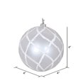 thumbnail image 3 of Vickerman MT198011D Ornement en Filet à Paillettes Blanches 4 Po. - 3 par Sac, 3 of 3