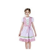 Girls Germany Dirndl Dress Costumes For Bavarian Oktoberfest Vintage Pink 6 Years