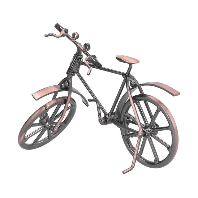 Bicycle Decor Retro Iron Crafts Rotating Bike Models Ornaments for Home Decoration