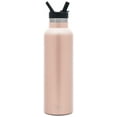 thumbnail image 2 of Simple Modern 20 oz. Ascent Water Bottle with Straw Lid - Stainless Steel Hydro Thermos Tumbler - Double Wall Vacuum Insulated Reusable Metal Leakproof - Rose Gold, 2 of 7
