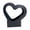 Black, variant on Heart Shaped Bouquet Box with Handle, Empty Gift Box for Wedding, Bridal & Engagement, 11.81×11.61in, Multi-Color Packaging Supply
