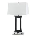 thumbnail image 1 of Lampe de Chevet en Métal 60W avec Interrupteur à Bascule et 2 Prises - 28 Po., 1 of 1