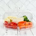 7Penn Acrylic Cake Stand with Dome Lid 12in Serving Platter and Punch