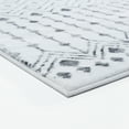 thumbnail image 3 of Luxe Weavers Moroccan Tribal 4x5 Silver Area Rug, Bohemian Diamond Machine-Made Carpet, 3 of 6