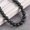 Black, variant on Lot 4mm/6mm/8mm Charms Round Glass Coated Colors Loose Spacer Beads Making-Navy Blue-4mm (100pcs)