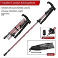 thumbnail image 1 of Collapsible Aluminum Hiking Poles With Quick Lock System, Folding, Telescopic, Ultralight For Senior Trekking, Backpacking, Hiking, 1 of 5