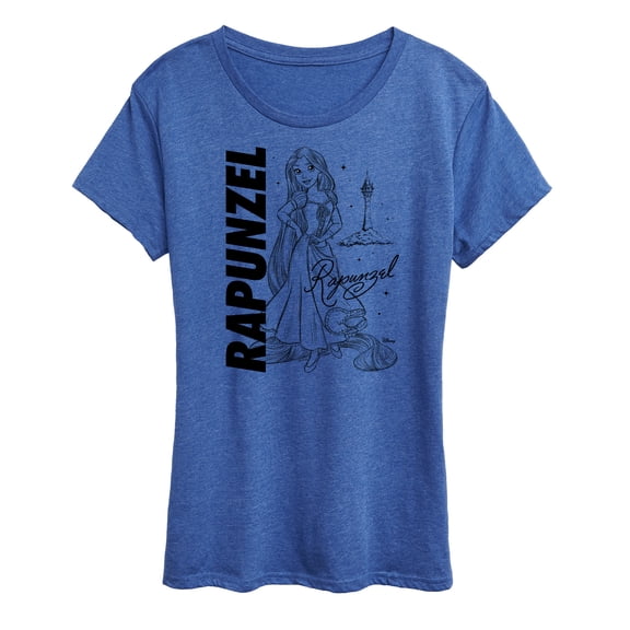 Disney Princess - Rapunzel Sketch - Women's Short Sleeve Graphic T-Shirt