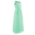 thumbnail image 3 of CHICTRY Girls Sleeveless Chiffon Pleated Princess Dress Sequined Neckline Birthday Party Dress Mint Green 8, 3 of 6