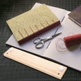 thumbnail image 4 of UPOUART Hand Bookbinding Tools Set Metal Wood For Diaries Journals Notebooks Diy Projects 1Set 11.0x2.4x0.5In, 4 of 8