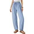 thumbnail image 1 of Pantalones Palazzo Dokotoo para niñas adolescentes, miosotis de verano, talla XXL, 1 of 7